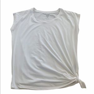 White champion active top with side knot. Size xs
